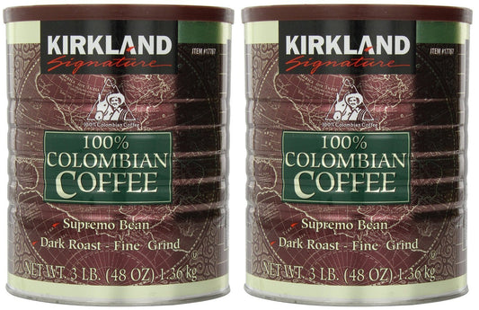 Signature 100% Colombian Coffee Supremo Bean Dark Roast-Fine Grind, 6 Pound ,Signature-Ykgj