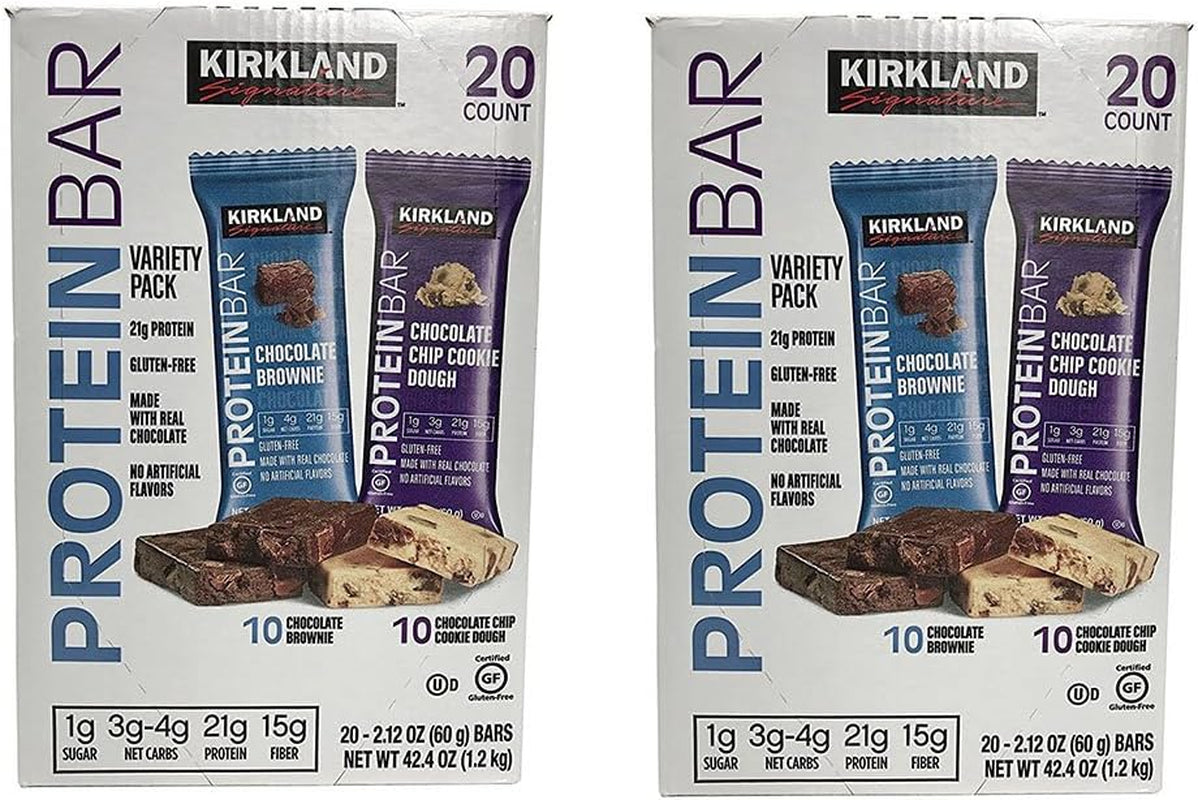 Signature Protein Bar Energy Variety Pack, 20 Count (2 Pack)