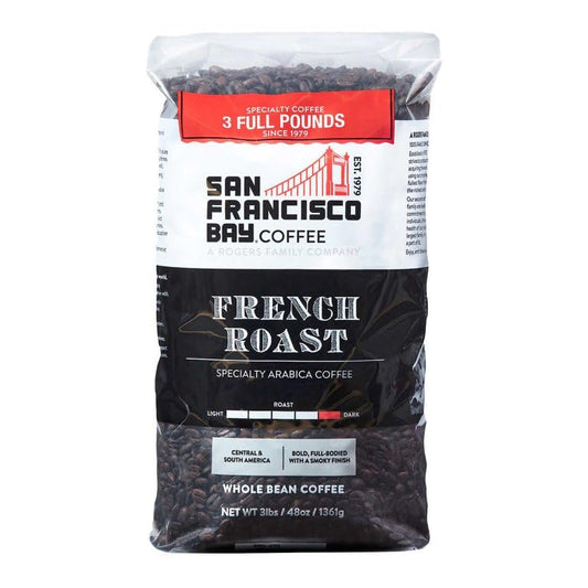 San Francisco Bay French Roast Gourmet Dark Roast 100 Arabica Coffee 3lb Kosher