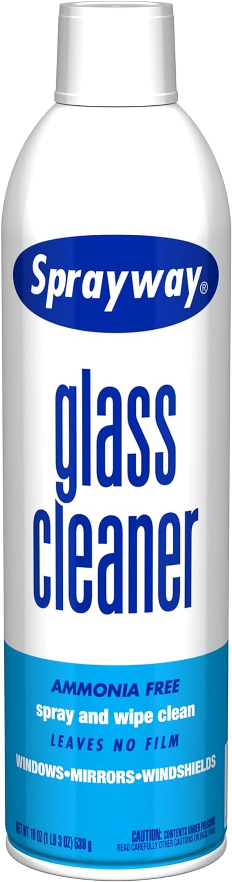 Glass Cleaner with Foaming Spray for a Streak-Free Shine for Home and Automotive Use, 19 Oz, Pack of 12, White